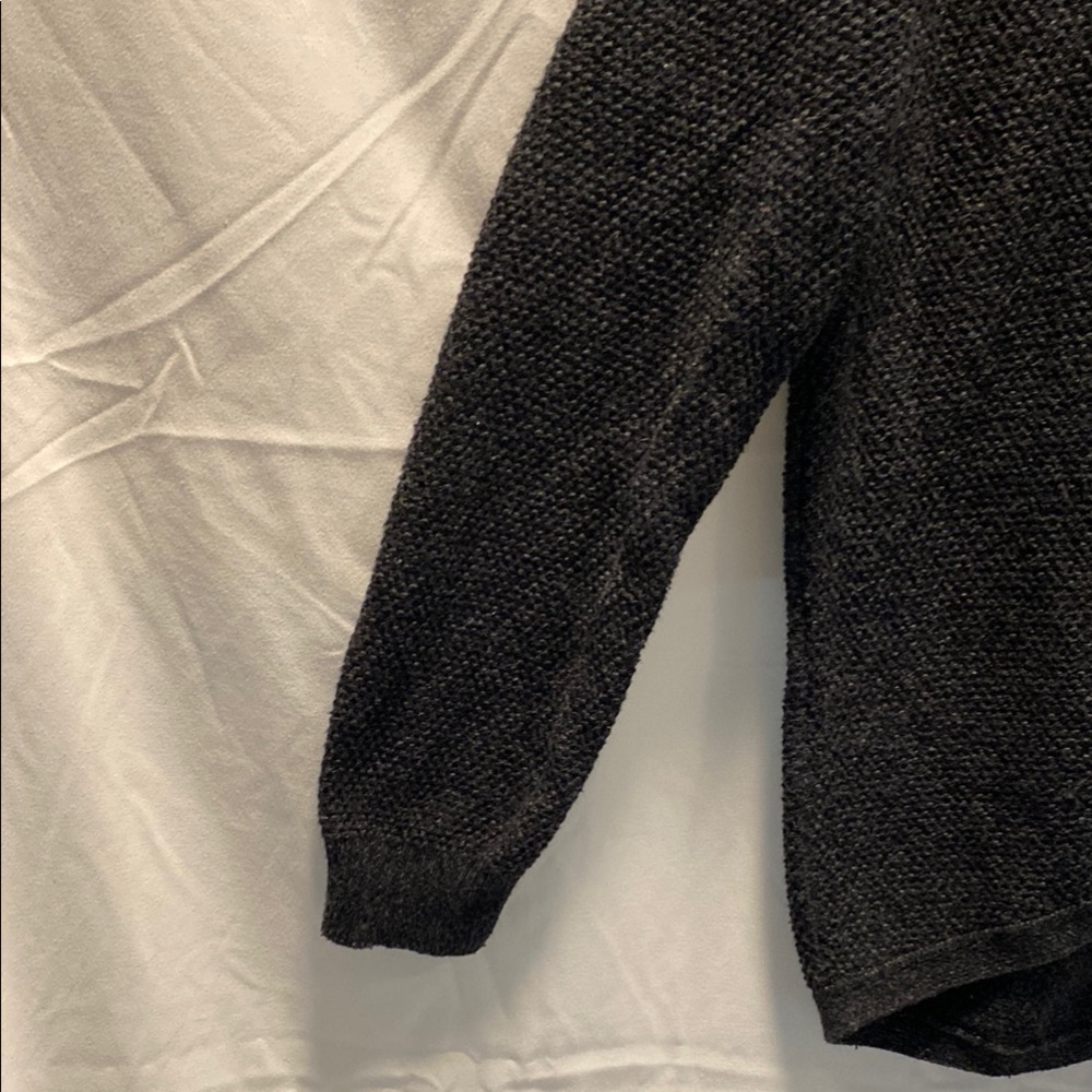 Madewell Charcoal Textured Crew Neck Sweater - Picture 4 of 7
